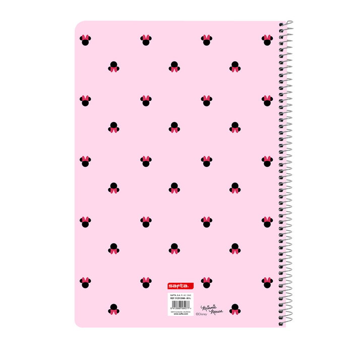 Carpeta de anillas Minnie Mouse Naive Rosa A4 21.5 x 31 x 1 cm