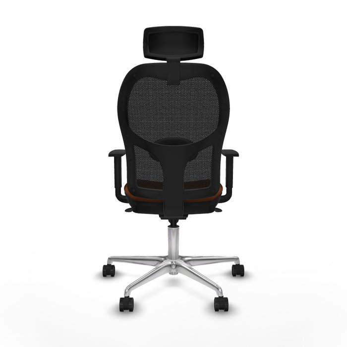 PIQUERAS Y CRESPO Silla de oficina Jorquera con mecanismo Sincro, Marrón y Negro