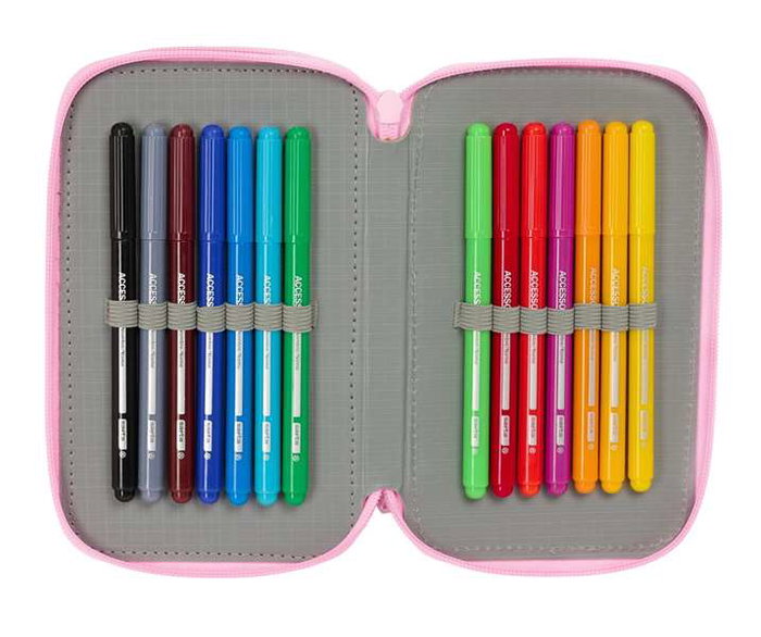 Estuche Escolar con Accesorios Glow Lab Swing Multicolor 12,5 x 19,5 x 5,5 cm 37 Piezas Estuche Escolar con Accesorios Glow Lab Swing Multicolor 12,5 x 19,5 x 5,5 cm 37 Piezas