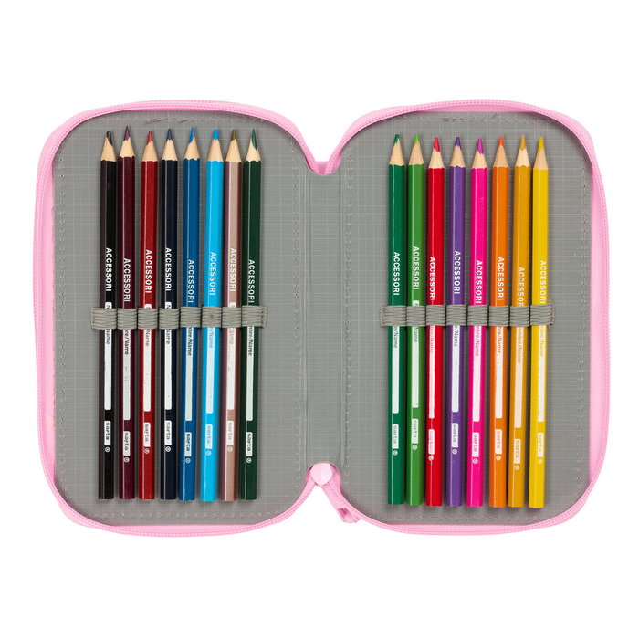 Estuche Escolar con Accesorios Glow Lab Swing Multicolor 12,5 x 19,5 x 5,5 cm 37 Piezas