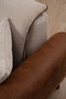 Atelier Del Sofa Sofá 1 Plaza Beige y Canela 100x85x85 cm