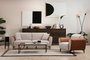 Atelier Del Sofa Sofá 1 Plaza Beige y Canela 100x85x85 cm