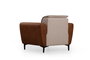Atelier Del Sofa Sofá 1 Plaza Beige y Canela 100x85x85 cm