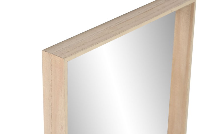 DKD Home Decor Espejo con Estantería MDF Natural 60x60x13 cm