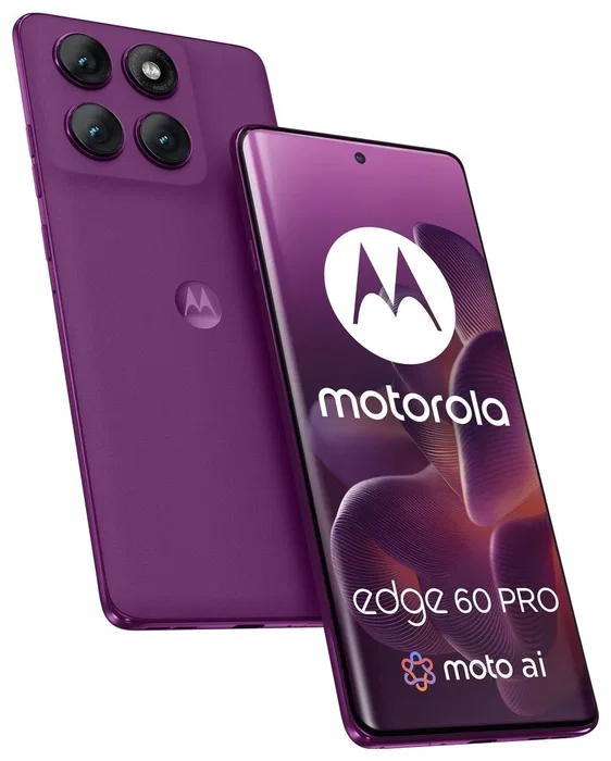 Motorola Edge 60 Pro 12/512GB Sparkling Grape - Smartphone 6,7" pOLED 120Hz, Dimensity 8350, 5G, Cámara 50+50+10 MP, NFC, IP68/IP69, Android 15