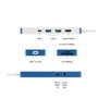 Targus HD4102BUGL Hub USB-C 8 Puertos con HDMI 4K, USB-A 3.2 Gen 1 y Power Delivery 100W