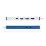 Targus HyperDrive Flex HD4102BUGL Hub USB-C de 8 puertos, Azul y Blanco
