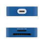 Targus HyperDrive Flex HD4102BUGL Hub USB-C de 8 puertos, Azul y Blanco