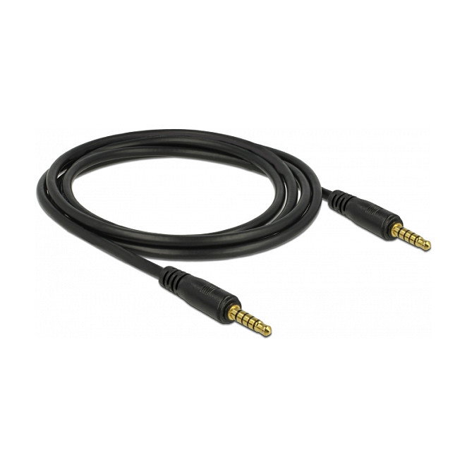 DeLOCK 85697 Cable de audio estéreo 3,5 mm 5 pin a 3,5 mm 2 m negro