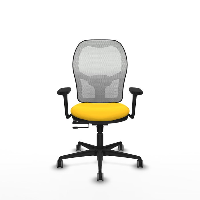 PIQUERAS Y CRESPO Silla de oficina Jorquera Amarillo y Blanco