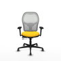PIQUERAS Y CRESPO Silla de oficina Jorquera Amarillo y Blanco