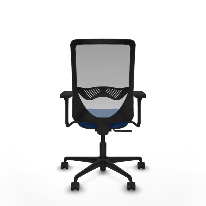 PIQUERAS Y CRESPO Silla de oficina Zulema con mecanismo Sincro, Azul y Gris