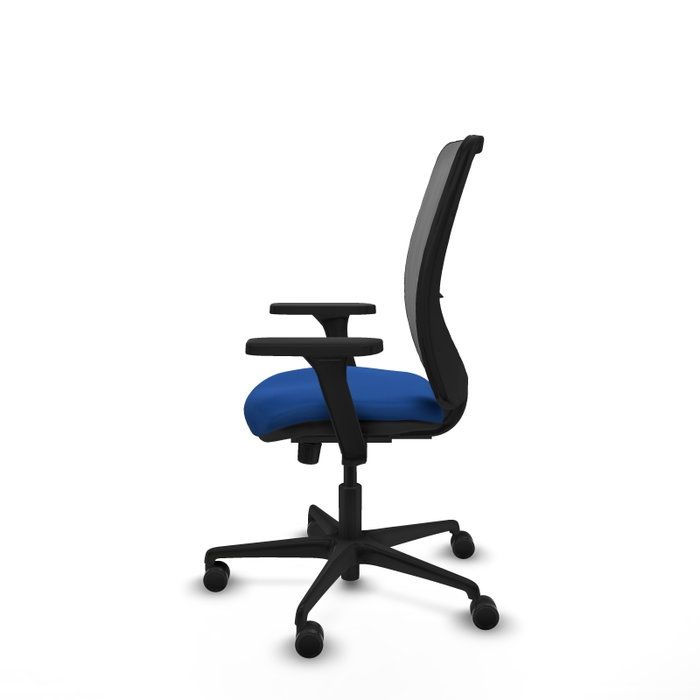 PIQUERAS Y CRESPO Silla de oficina Zulema con mecanismo Sincro, Azul y Gris