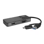 Lindy 43354 Hub USB 3.2 Gen 1 Replicador de Puertos con HDMI 1.4, VGA, Tipo A y Tipo C, Color Negro