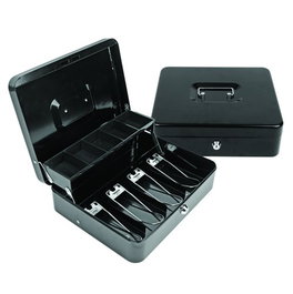 Caja De Caudales Forofis 30X24X9 Cm 2 Pisos Negro