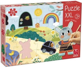 GOULA Puzzle Circular del Espacio Magic Scratch Puzzle XXL