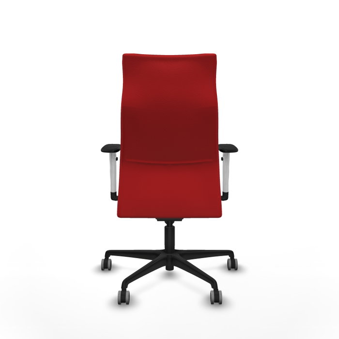 PIQUERAS Y CRESPO Sillón Albacete Rojo con Mecanismo Sincro y Similpiel