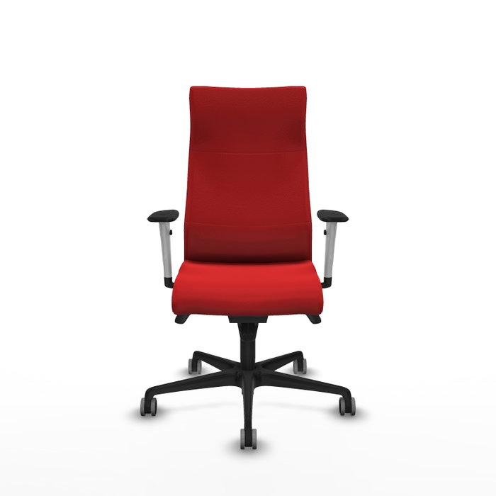 PIQUERAS Y CRESPO Sillón Albacete Rojo con Mecanismo Sincro y Similpiel