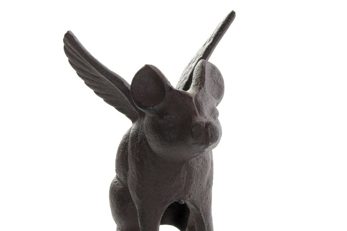 DKD Home Decor Sujetapuertas Marron Hierro Colado 11 x 14 x 11 cm