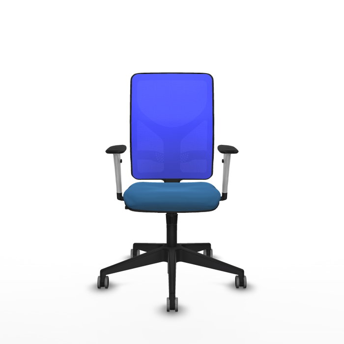 PIQUERAS Y CRESPO Silla de oficina Motilla con mecanismo Sincro, Azul