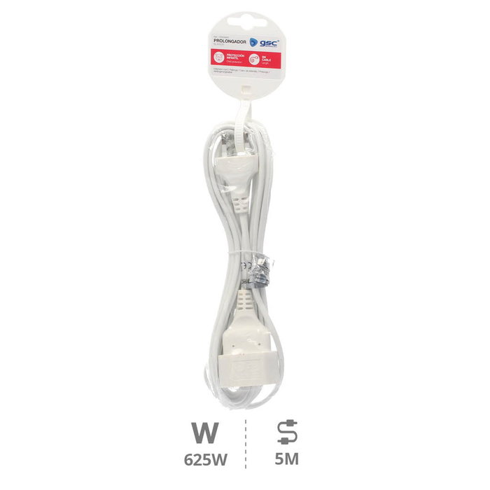 GSC Evolution Prolongador 2x0.75mm 5M Blanco