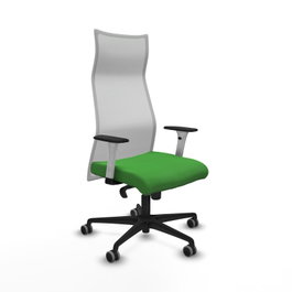 PIQUERAS Y CRESPO Sillón Albacete Verde y Blanco con Mecanismo Sincro