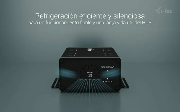 i-tec CACHRGHUB10C HUB de Carga y Datos 10 en 1 con 10 Puertos USB-C, Carga Rápida de 15W, Transferencia 5Gbps, Plug & Play, Negro