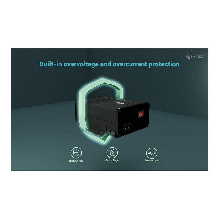 I-tec Hub de carga y datos 10 en 1 con 10 puertos USB-C Negro I-tec Hub de carga y datos 10 en 1 con 10 puertos USB-C Negro