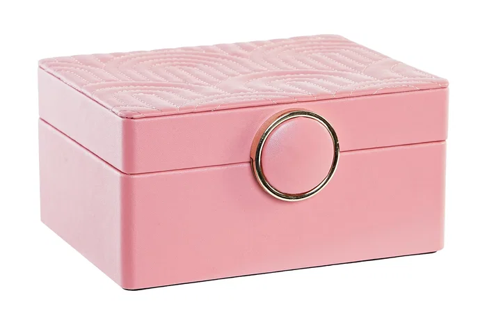 DKD Home Decor Joyero Honda Glam Rosa 23 x 17 x 10 cm DKD Home Decor Joyero Honda Glam Rosa 23 x 17 x 10 cm