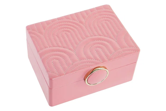 DKD Home Decor Joyero Honda Glam Rosa 23 x 17 x 10 cm DKD Home Decor Joyero Honda Glam Rosa 23 x 17 x 10 cm