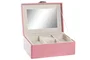 DKD Home Decor Joyero Honda Glam Rosa 23 x 17 x 10 cm