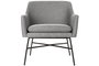 DKD Home Decor Sillón Scandi Gris Claro Negro 62 x 76.5 x 66 cm