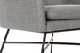 DKD Home Decor Sillón Scandi Gris Claro Negro 62 x 76.5 x 66 cm