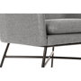 DKD Home Decor Sillón de Poliéster y Metal Gris Claro