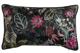 DKD Home Decor Cojín de Terciopelo Multicolor Impreso Junglechic23