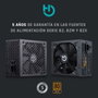 Hiditec BZ750 Fuente de Alimentación 750W 80 Plus Bronze Negro