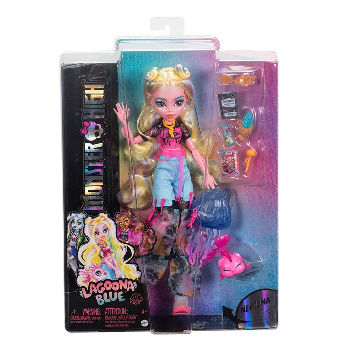 Monster High Muñeca Fabulosa Lagoona Blue Hxh75 Mattel con Accesorios