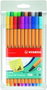 Stabilo Point 88 Estuche de 20 Rotuladores Colores Surtidos