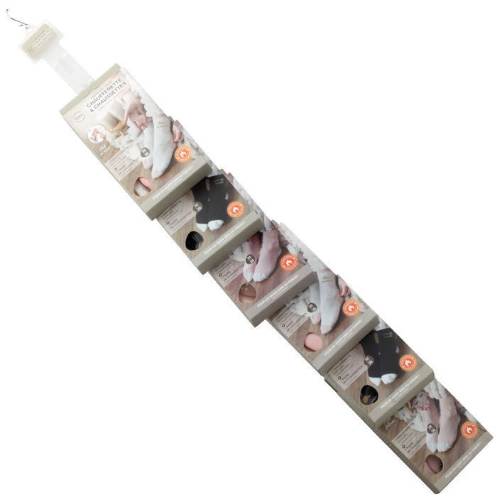 Sensly Calentador Y Par Calcetines, Modelos Gato, Corazón, Pingüino, Tira Expositora 6 Unidades Sensly Calentador Y Par Calcetines, Modelos Gato, Corazón, Pingüino, Tira Expositora 6 Unidades