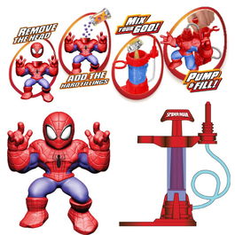 Goo Jit Zu Hero Creator - Figura Elástica Spider-Man que se Estira hasta 3 Veces su Tamaño, de Marvel, Juguete para Niños +4 Años