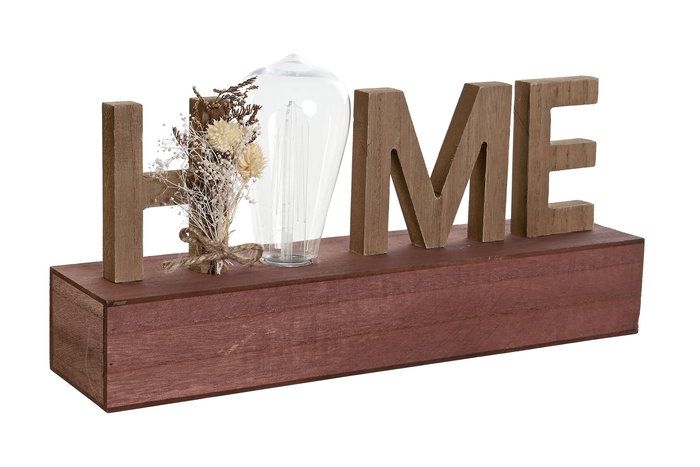 DKD Home Decor Decoración Luminosa Fall Shabby Natural Marrón 8 x 17 x 34 cm (2 Unidades)