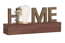 DKD Home Decor Decoración Luminosa Fall Shabby Natural Marrón 8 x 17 x 34 cm (2 Unidades)