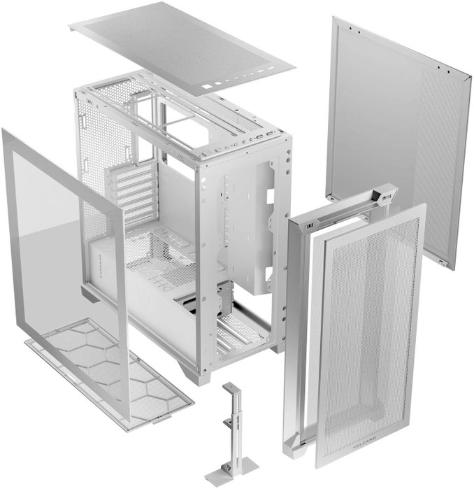 Modecom Volcano Expanse S Torre Midi ATX Blanca, Ventana, USB-C, Hasta 43cm GPU Modecom Volcano Expanse S Torre Midi ATX Blanca, Ventana, USB-C, Hasta 43cm GPU