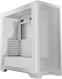 Modecom Volcano Expanse S Torre Midi ATX Blanca, Ventana, USB-C, Hasta 43cm GPU