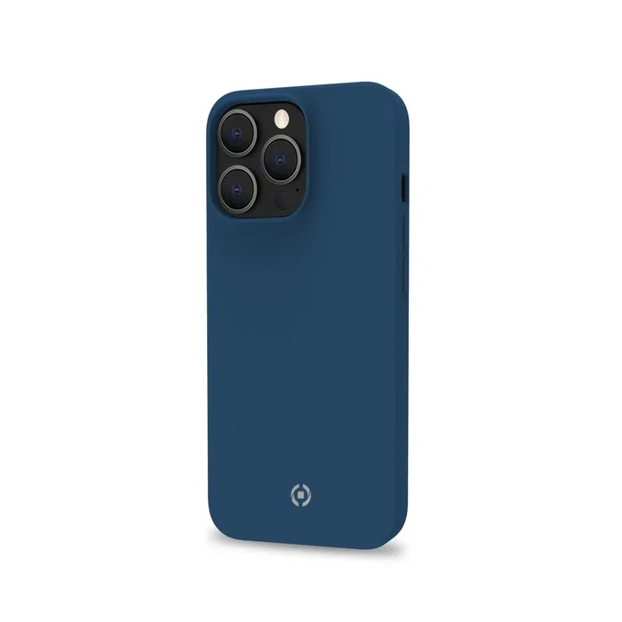 Celly Cromo Funda para iPhone 14 Pro 15.5 cm (6.1") Azul | Resistente a Golpes, Polvo y Rayones | Material TPU, Microfibra y Silicona