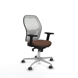 PIQUERAS Y CRESPO Silla de oficina Jorquera Marrón y Blanco