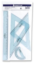 Equipo Bolsa Regla Cartabon De 30 Staedtler