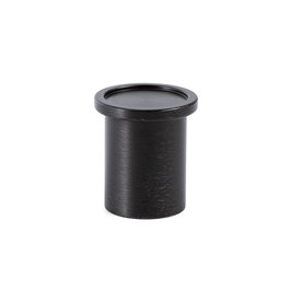 Viefe Pomo Modelo Round Ø25mm Acabado Negro Cepillado Aluminio Puertas y Cajones