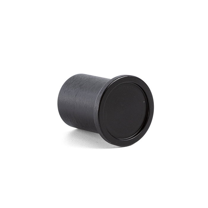 Viefe Pomo Modelo Round Ø25mm Acabado Negro Cepillado Aluminio Puertas y Cajones