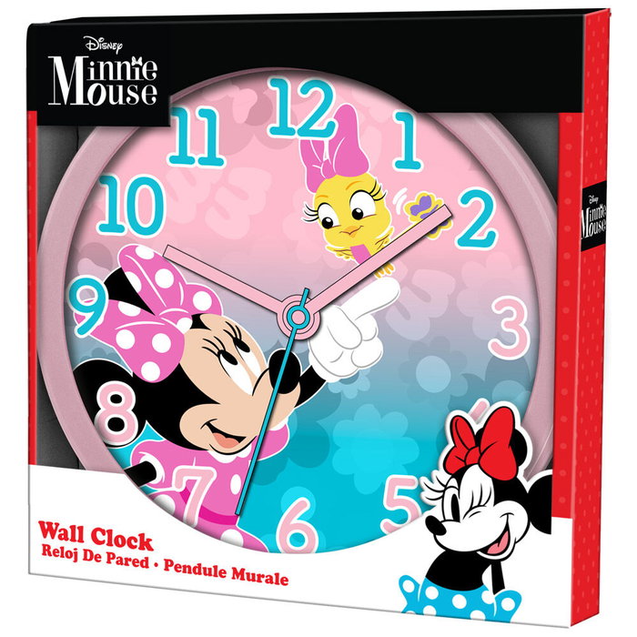 KIDS LICENSING Reloj de Pared Minnie Disney Tamaño 25cm